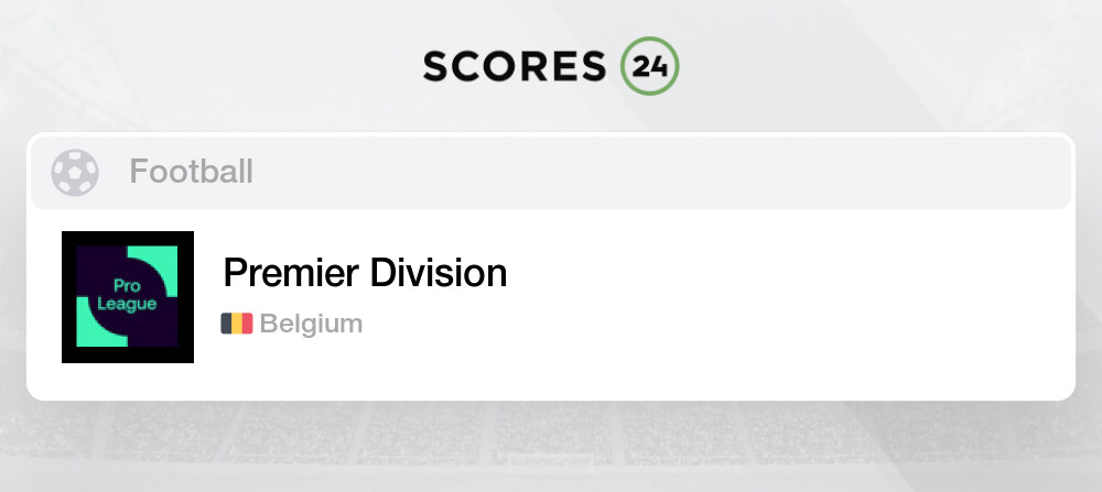 A belgium first division Belgian First