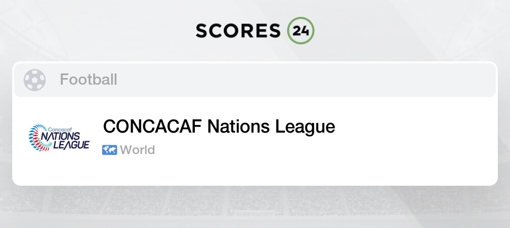 Concacaf Nations League Soccer