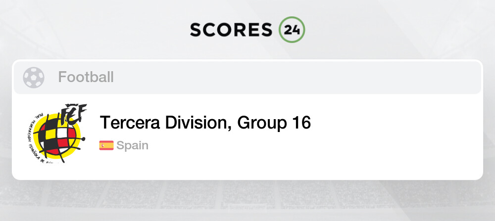 Standings of Tercera Division, Group 16 2020-2021, Spain - Soccer