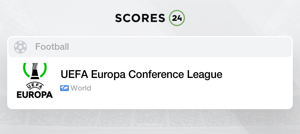 Europa conference league standings