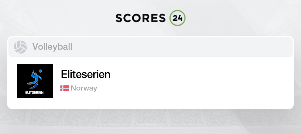 Eliteserien Fixtures Live Results Volleyball Norway