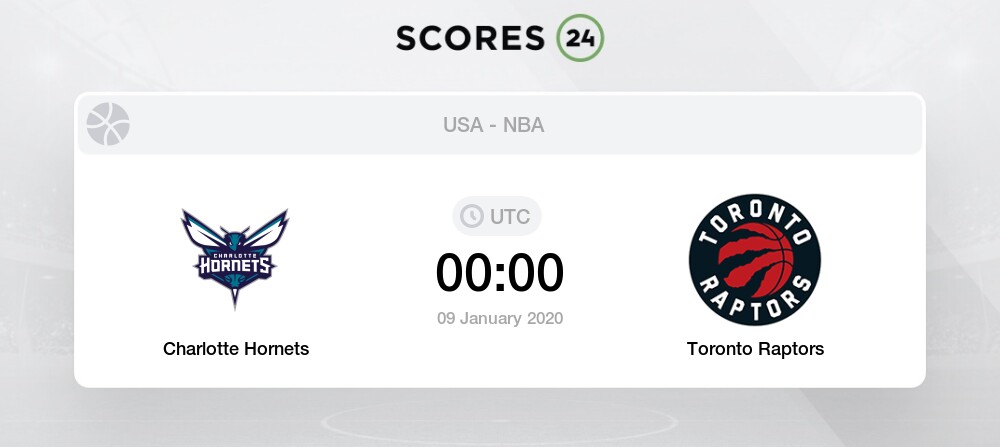 Charlotte Hornets Vs Toronto Raptors 9 January 2020 Basketball