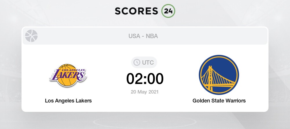 golden state lakers score