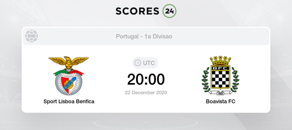 Sport Lisboa Benfica Vs Boavista 22 12 2020 Stream Results