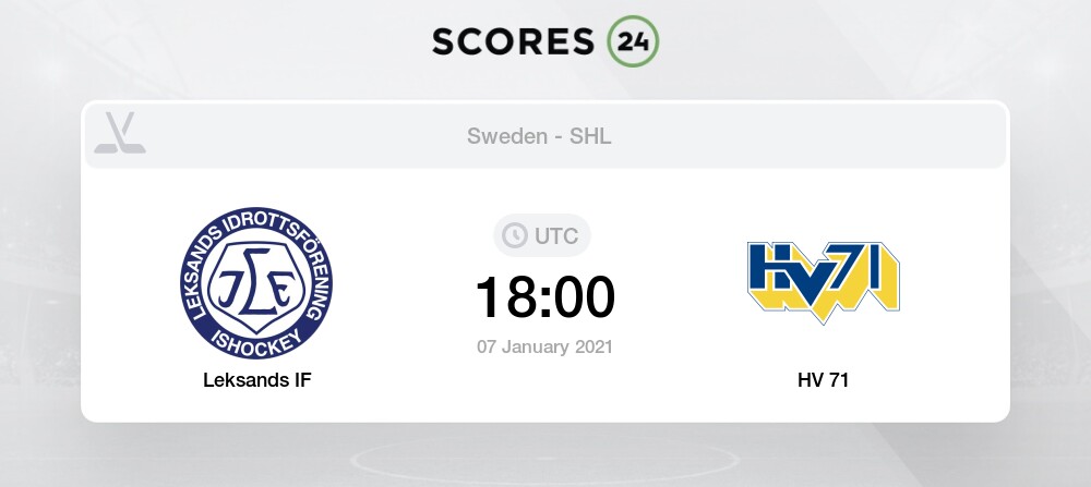 Leksands If Vs Hv 71 7 01 2021 Stream Results