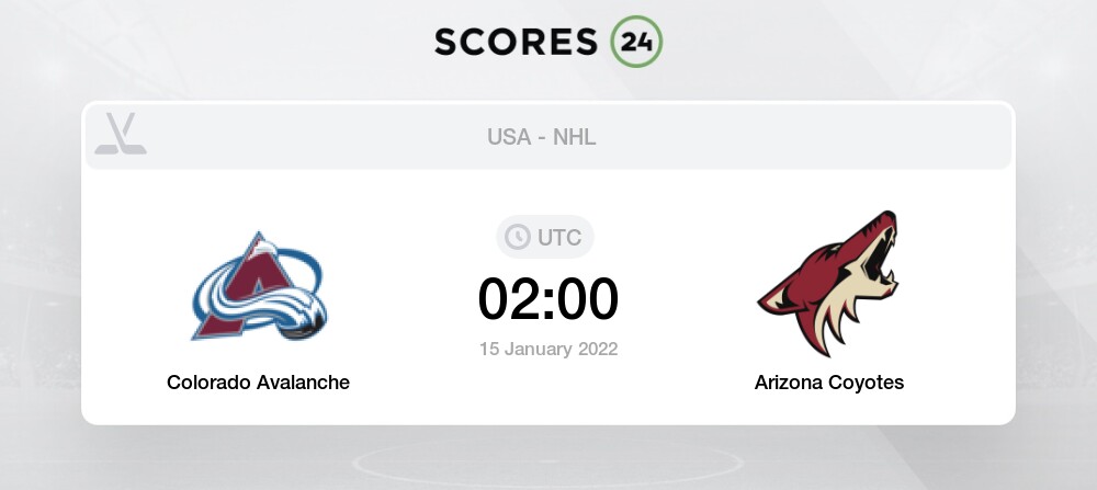 Avalanche vs coyotes prediction
