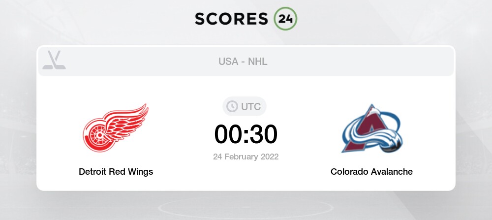 Detroit Red Wings vs Colorado Avalanche: Prediction on 24 ...