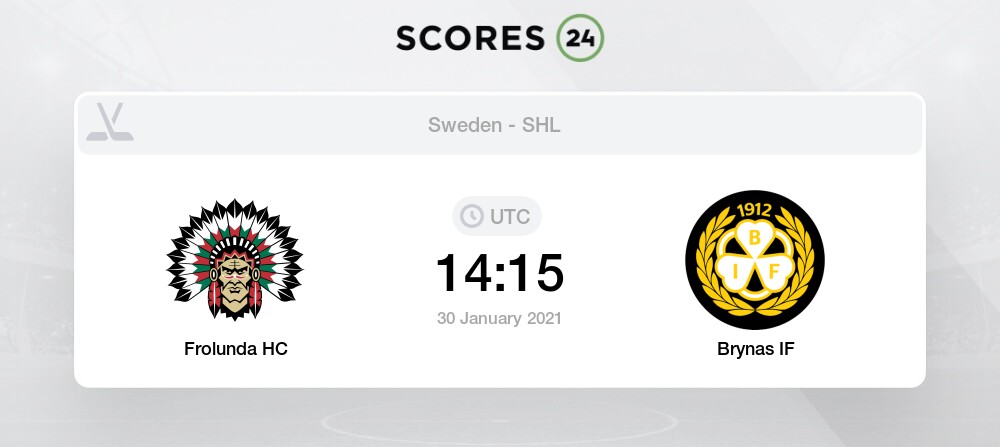 Frolunda Hc Vs Brynas If 30 01 2021 Stream Results