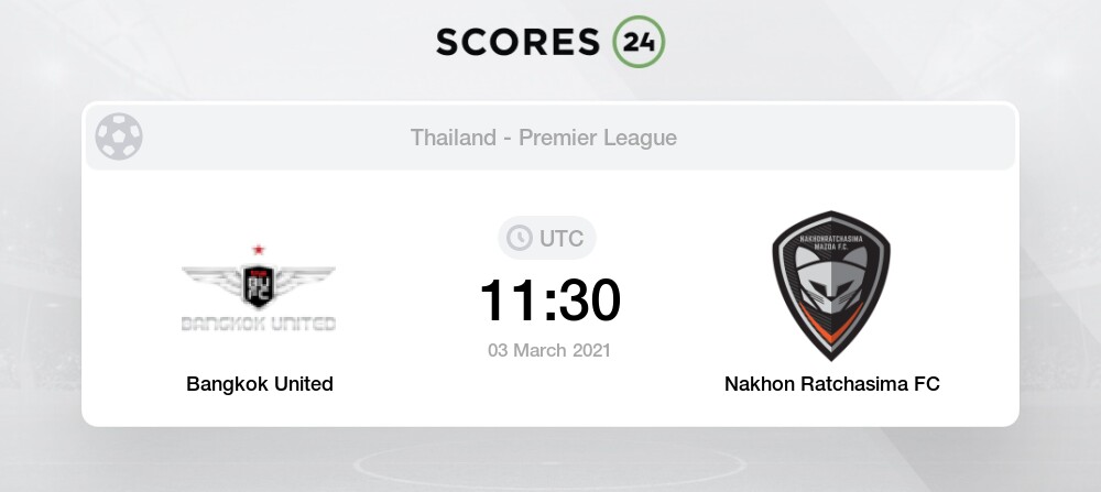 Bangkok United Vs Nakhon Ratchasima Fc 3 03 21 Stream Results