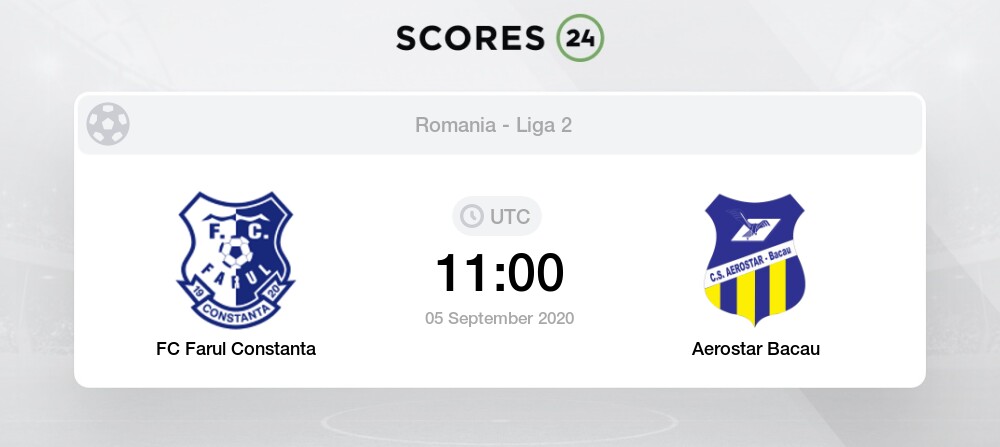 Fc Farul Constanta Vs Cs Aerostar Bacau Head To Head For 5 September 2020