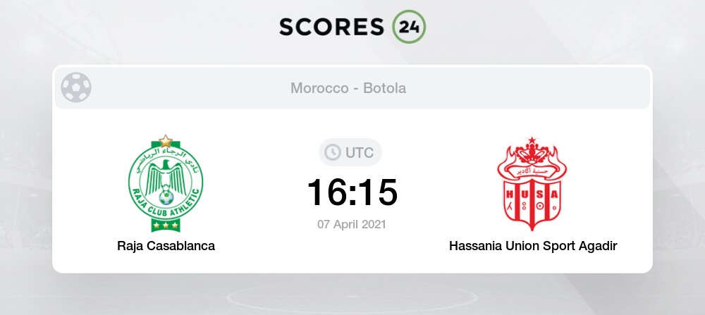 Raja Casablanca Vs Hassania Agadir 7 04 21 Stream Results