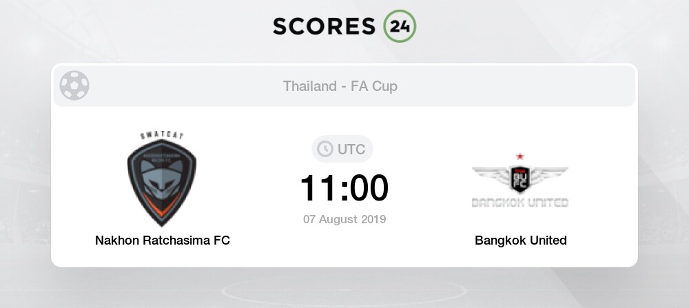 Nakhon Ratchasima Fc Vs Bangkok United 7 08 19 Stream Results