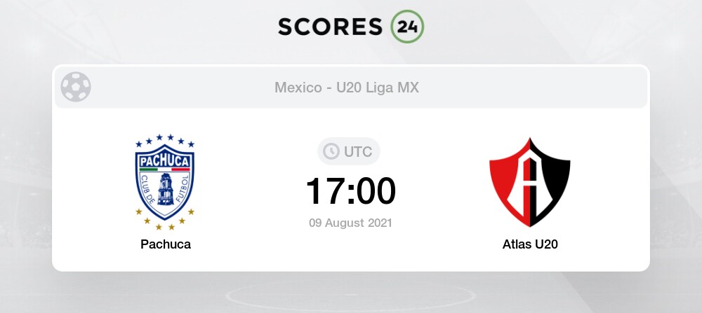 Pachuca U20 Vs Atlas U20 9 08 2021 Stream Results