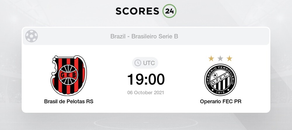 Brasil De Pelotas Vs Operario 6 10 2021 14 00 Stream Results