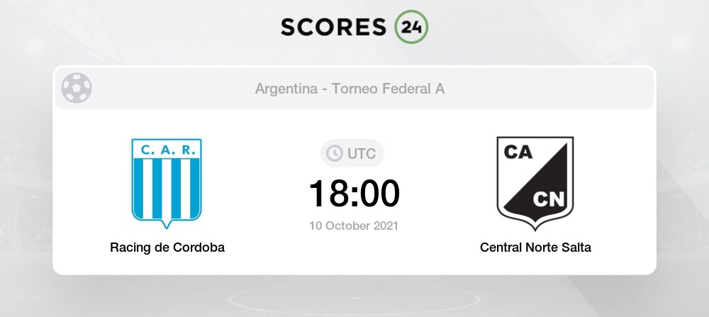 Racing De Cordoba Vs Central Norte Salta 10 October 2021 Odds