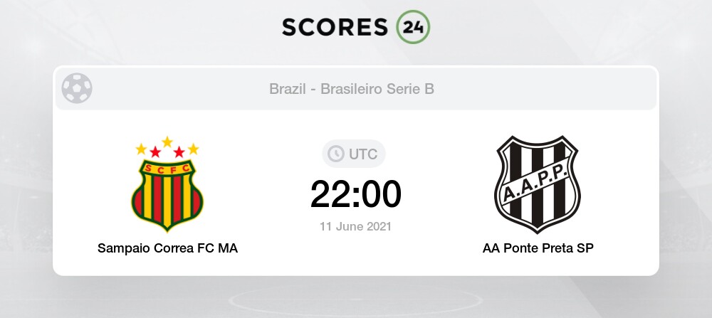 Sampaio Correa Vs Ponte Preta 11 06 2021 Stream Results