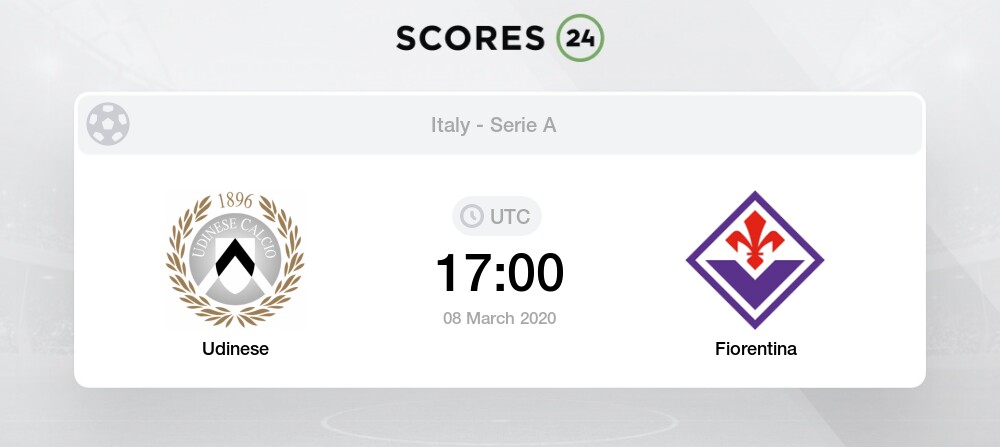 Udinese Vs Fiorentina 8 03 2020 Stream Results