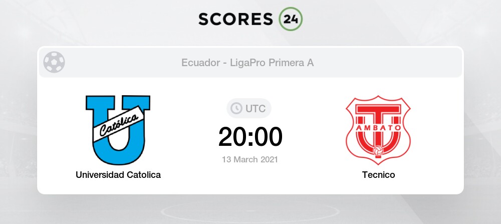 Universidad Catolica Vs Tecnico 13 03 2021 Stream Results