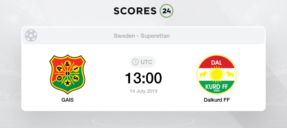 Gais Vs Dalkurd Ff 14 July 2019 Soccer