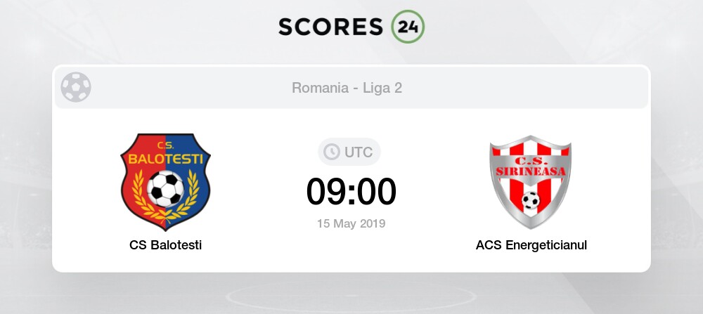 bottom Claire growth Balotesti vs Acs Energeticianul 15/05/2019 04:00 Stream & Results
