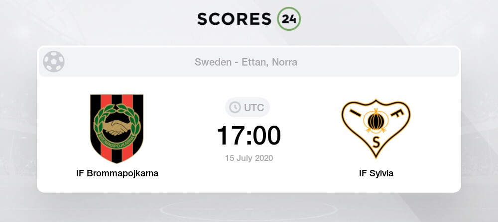 If Brommapojkarna Vs If Sylvia 15 July 2020 Odds