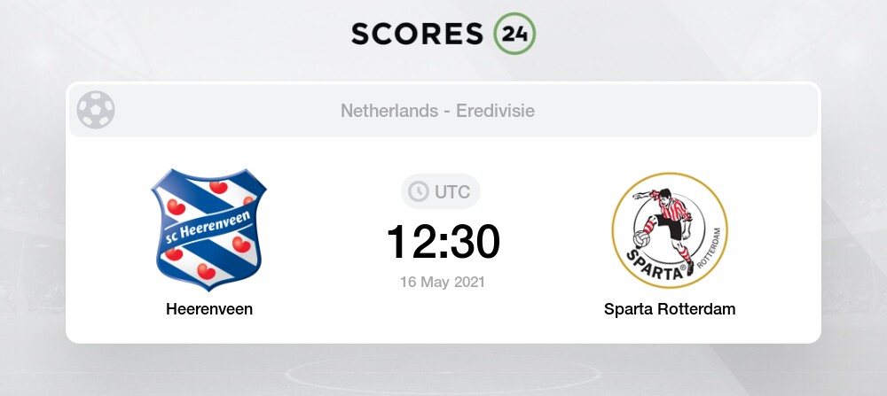 Heerenveen Vs Sparta Live Stream Results 16 05 2021