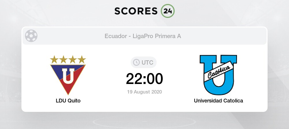 Ldu Quito Vs Universidad Catolica Prediction Betting Tips And Preview 19 August 2020