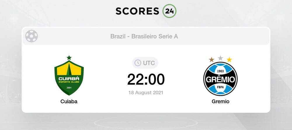 Cuiaba Vs Gremio Prediction Betting Tips And Preview 18 August 21