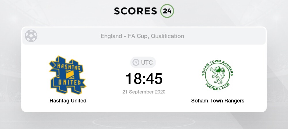 Hashtag United Vs Soham Town Rangers 21 September 2020 Soccer