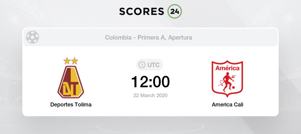 Deportes Tolima Vs America Cali 22 March 2020 Odds