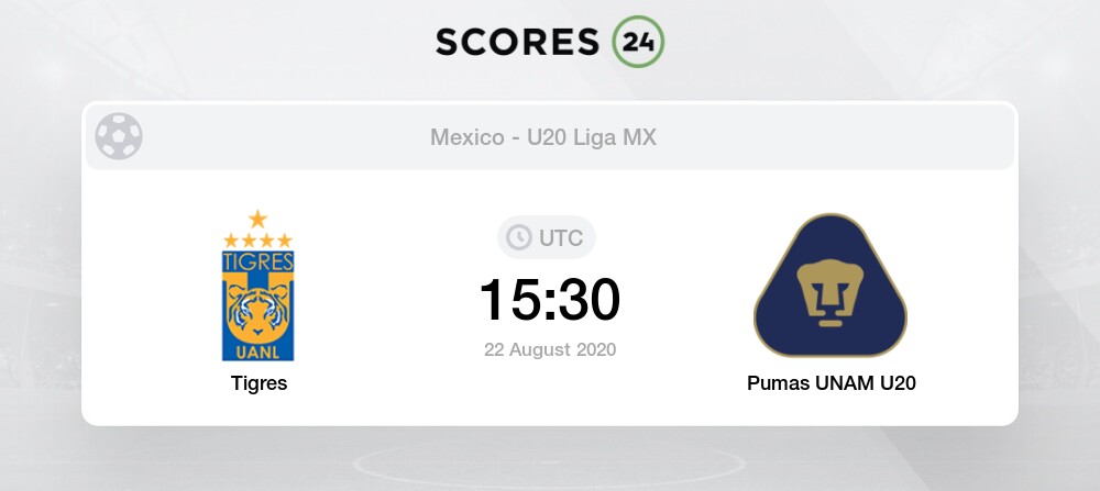 Pumas UNAM U20 vs Tijuana U20 30 August 