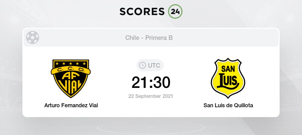 Arturo Fernandez Vial Vs San Luis De Quillota Head To Head For 22 September 2021