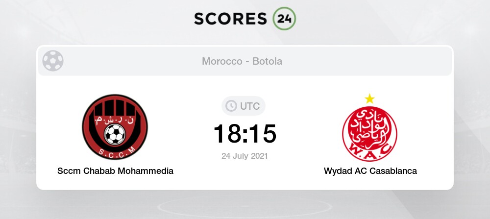 Sccm Chabab Mohammedia Vs Wydad Casablanca 24 07 21 Stream Results