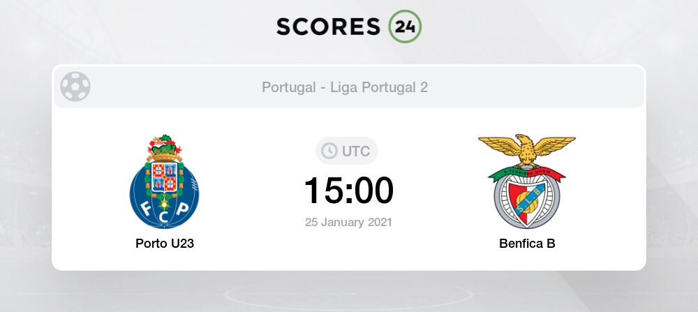 Porto U23 Vs Benfica B 25 01 2021 Stream Results