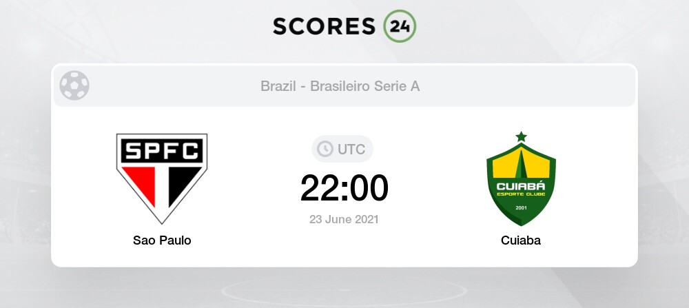 Sao Paulo Vs Cuiaba Prediction Betting Tips And Preview 23 June 21