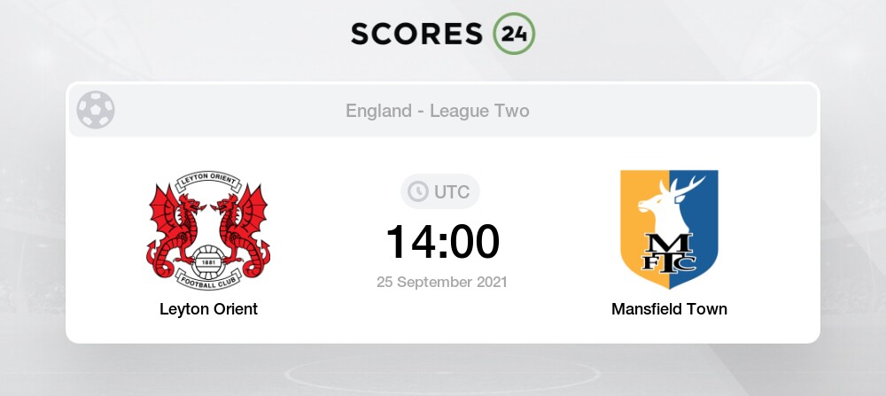 19/09/2020 LEAGUE TWO LEYTON ORIENT V MANSFIELD TOWN 2020/21