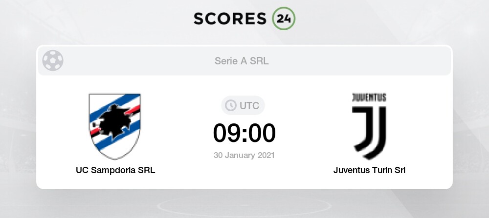 Uc Sampdoria Srl Vs Juventus Turin Srl 30 01 2021 Stream Results