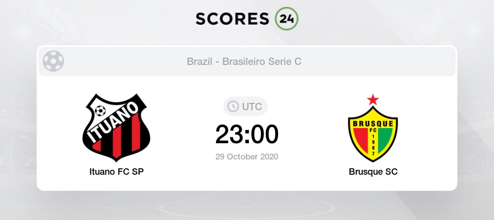 Ituano Vs Brusque Head To Head For 29 October 2020