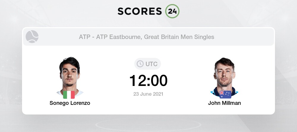 Lorenzo Sonego Vs John Millman 23 06 2021 Stream Results