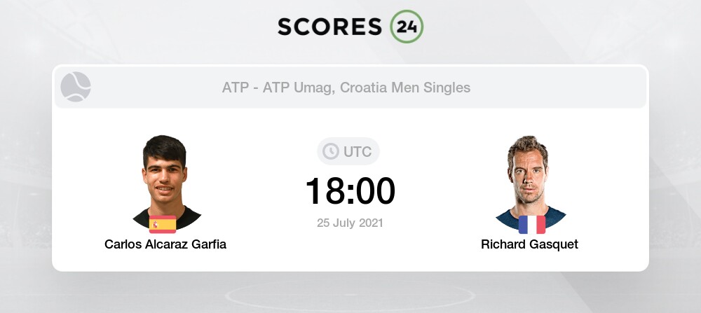 Carlos Alcaraz Garfia Vs Richard Gasquet Prediction Betting Tips And Preview 25 July 2021