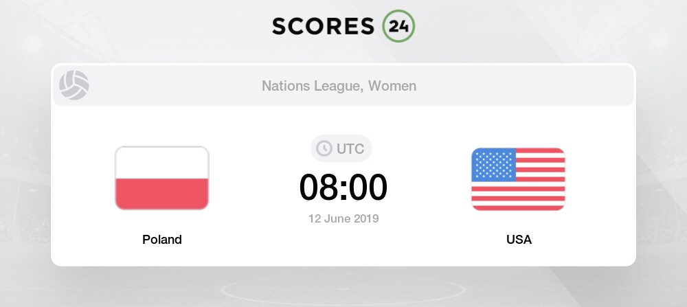 usa vs poland volleyball score