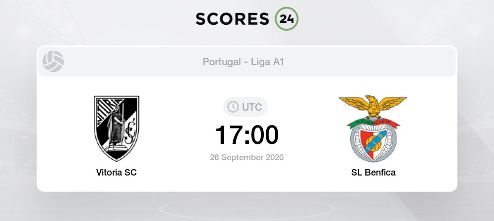 Sl Benfica Vs Vitoria Sc H2h For 25 January 2020