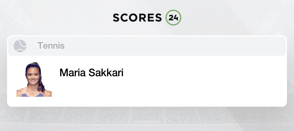 Maria Sakkari Greece Bio Stats Game Schedule