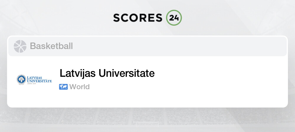 Latvijas Universitate Basketball Calendar Form