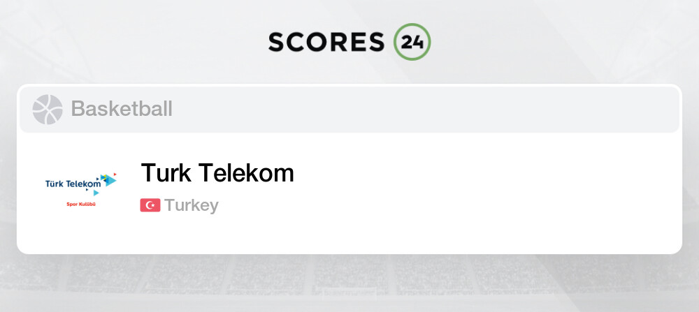 Turk Telekom Fixtures Schedule And Live Results Basketball Turkey