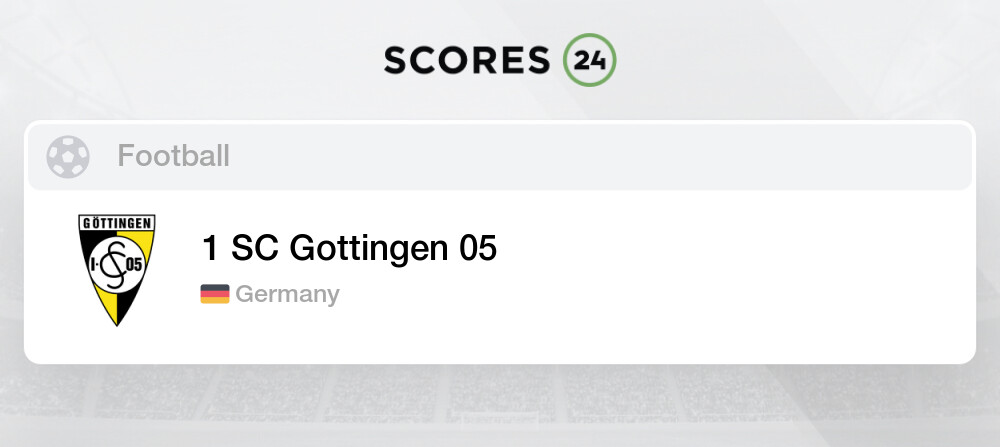 1 Sc Gottingen 05 Fixtures Schedule And Live Results Soccer Germany