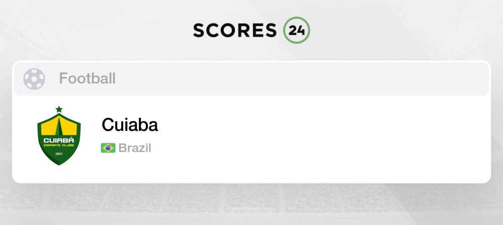 Cuiaba Fixtures Live Results Soccer Brazil