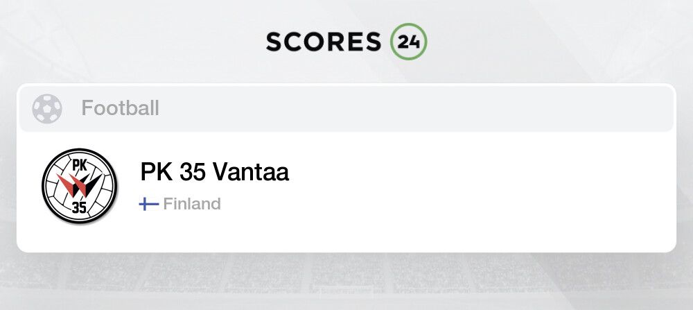 Pk 35 Vantaa Fixtures Live Results Soccer Finland