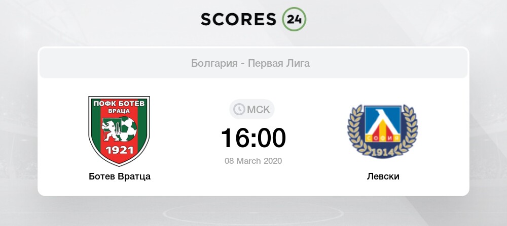 Botev Vratsa Vs Levski 8 March 2020 Standings